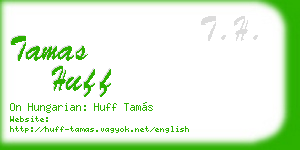 tamas huff business card